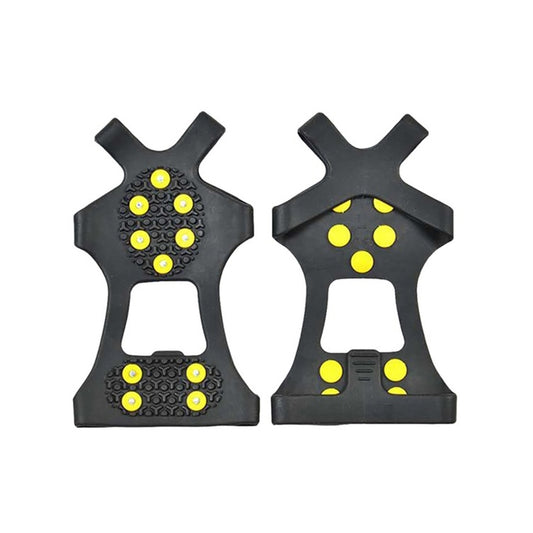 10 Teeth Ice Claw Outdoor Non-slip Shoes Covers for Ice Snow Ground, Size : S