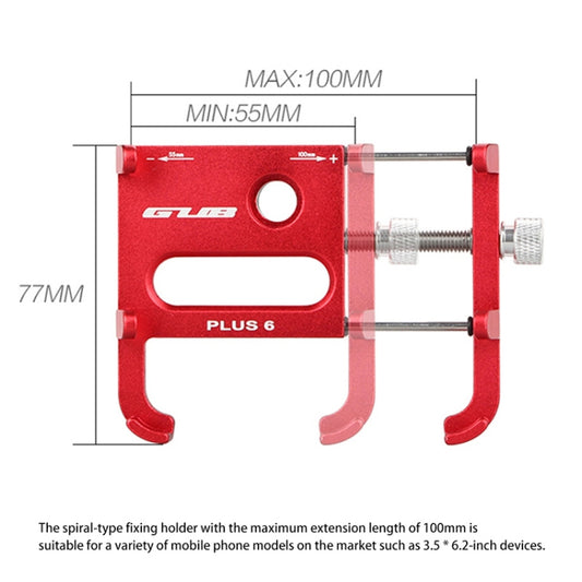 GUB Plus 6 Aluminum Alloy MTB Bike Bicycle Phone Holder