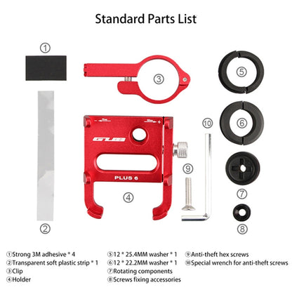 GUB Plus 6 Aluminum Alloy MTB Bike Bicycle Phone Holder