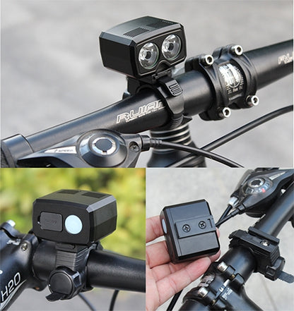 Y15 2 x CREE XPG2 500LM USB Charging LED Bike Headlight Front Lamp with 5 Modes