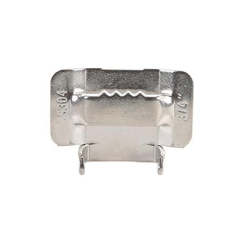 100 PCS 12.7mm 304 Stainless Steel Tie Lock Type Cable Wrapped Bundle Buckle, 12.7mm