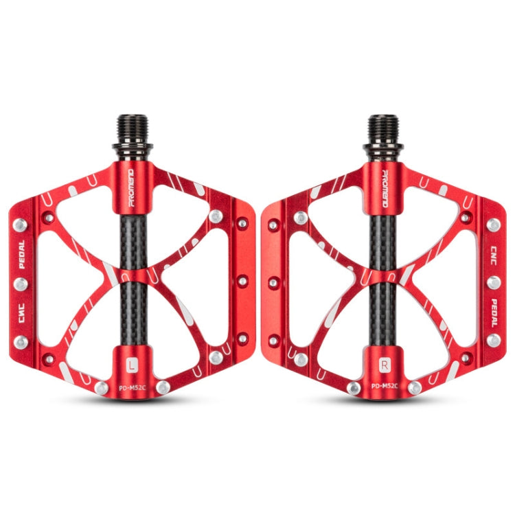 دواسات دراجة PROMEND PD-M52C، زوج واحد، مصنوعة من سبائك الألومنيوم وألياف الكربون، PD-M52C