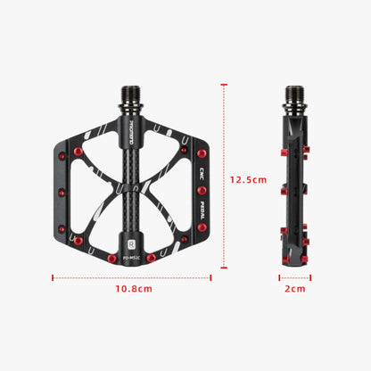 دواسات دراجة PROMEND PD-M52C، زوج واحد، مصنوعة من سبائك الألومنيوم وألياف الكربون، PD-M52C