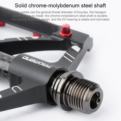 دواسات دراجة PROMEND PD-M52C، زوج واحد، مصنوعة من سبائك الألومنيوم وألياف الكربون، PD-M52C