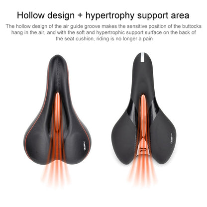 PROMEND SD-567 Hollow Breathable Silicone Racing Bicycle Saddle