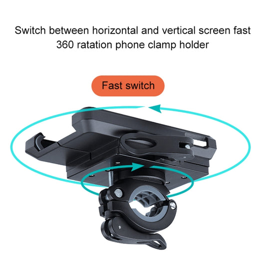 Rotatable PVC Motorcycle Bicycle Handlebar Mount Mobile Phone Holder