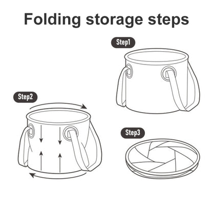 Naturehike NH20SJ040 20L PVC Outdoor Camping Foldable Water Storage Bucket