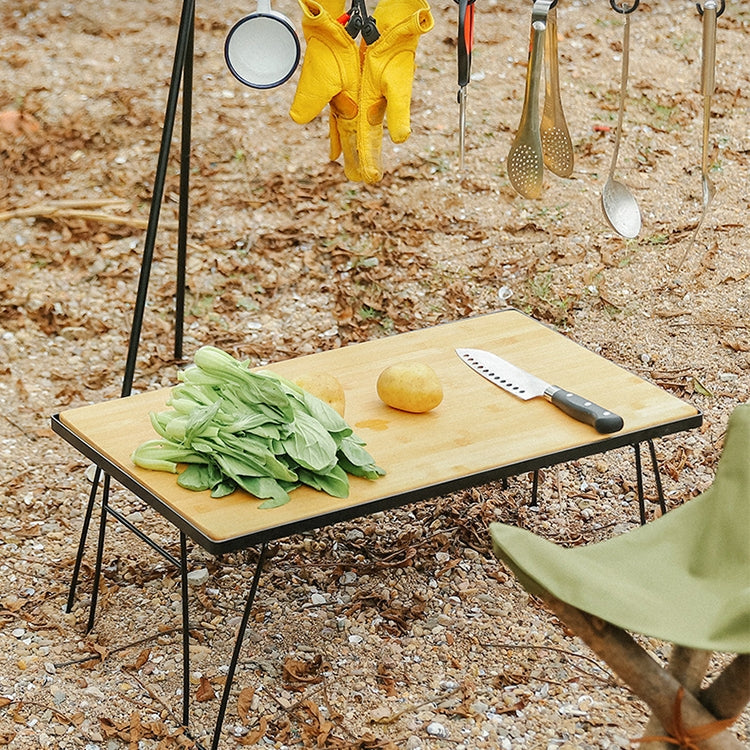 AOTU YT1001 Outdoor Folding Mesh Bamboo Desk with Storage Bag