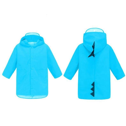Cartoon Dinosaur Children Fashion Raincoat Size: L