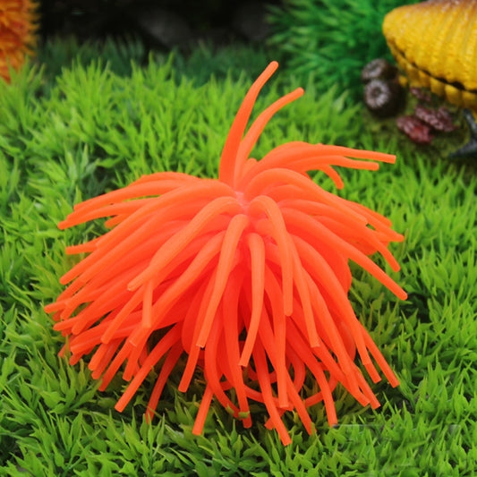 Aquarium Articles Decoration TPR Simulation Sea Urchin Ball Coral, Size: M, Diameter: 10cm, Size: M