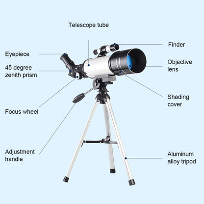 WR852 16x/66x70 High Definition High Times Astronomical Telescope with Tripod