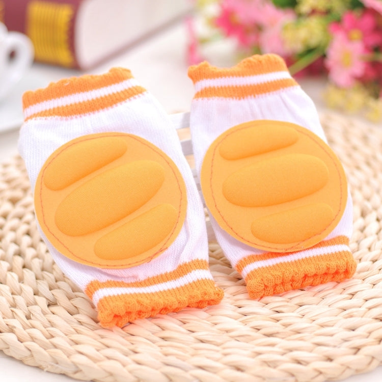 One Pair Ventilated Children  Baby Crawling Walking Knee Guard Elbow Guard Protecting Pads, 11*9CM (Orange), 11*9CM (Pink), 11*9CM (Green), 11*9CM (Blue), 11*9CM (Red), 11*9CM (Yellow)
