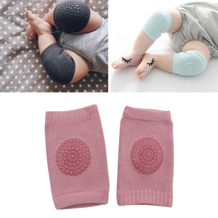 One Pair Anti-slip Children Baby Crawling Walking Knee Guard Elbow Guard Protecting Pads, 12*9CM (Black), 12*9CM (Pink), 12*9CM (Green), 12*9CM (Grey), 12*9CM (Blue), 12*9CM (Light Grey)