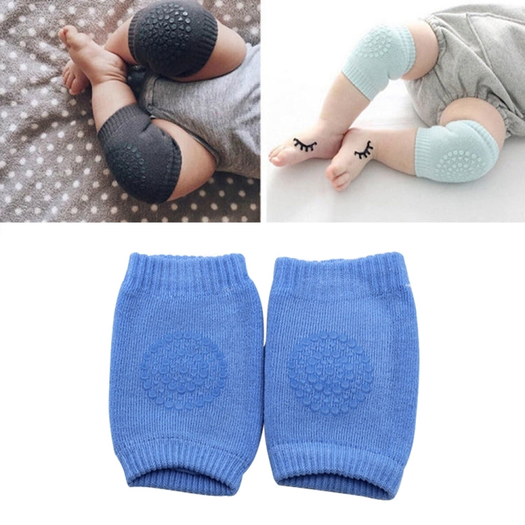 One Pair Anti-slip Children Baby Crawling Walking Knee Guard Elbow Guard Protecting Pads, 12*9CM (Black), 12*9CM (Pink), 12*9CM (Green), 12*9CM (Grey), 12*9CM (Blue), 12*9CM (Light Grey)