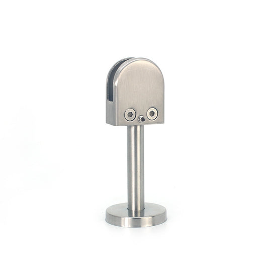 201 Stainless Steel Glass Fish Mouth Support Rod Fixing Clip with 14x100mm Rod, Specification: M, M, with 14x100mm Rod