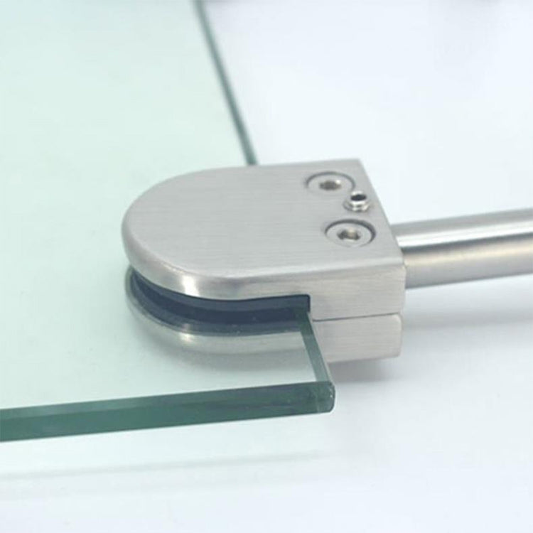 201 Stainless Steel Glass Fish Mouth Support Rod Fixing Clip with 14x100mm Rod, Specification: M, M, with 14x100mm Rod