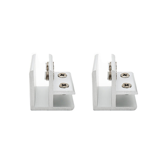 5 PCS Aluminum Alloy Glass Combination Clamp Cabinet Partition Fixing Clip, 90 degrees Cliped 10-12mm, 90 degrees Cliped 10-12mm