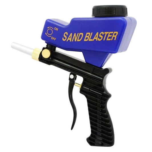 Portable Blue Gravitational Sandblasting Machine Mini Rust-proof Sandblaster Spray Mechine, Blue