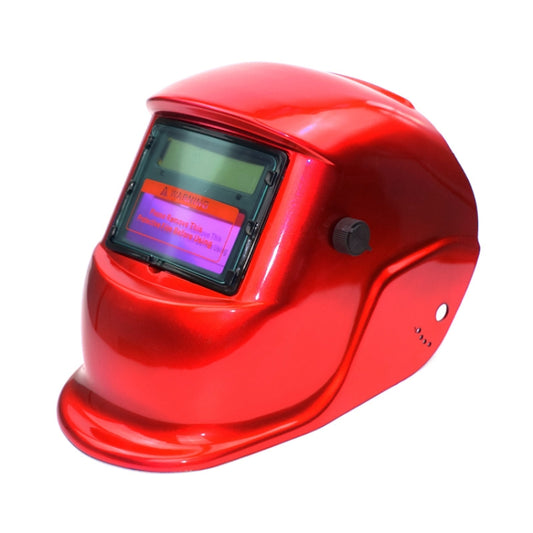 Solar Automatic Variable Light Electric Welding Protective Mask  Welding Helmet, Welding Helmet(Red)