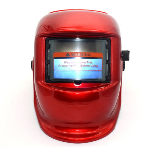 Solar Automatic Variable Light Electric Welding Protective Mask  Welding Helmet, Welding Helmet(Red)
