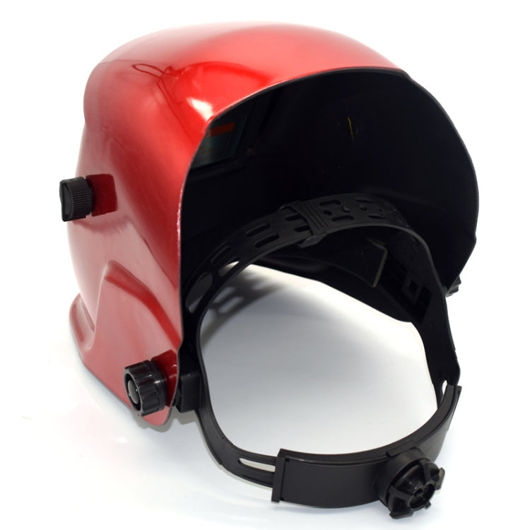 Solar Automatic Variable Light Electric Welding Protective Mask  Welding Helmet, Welding Helmet(Red)