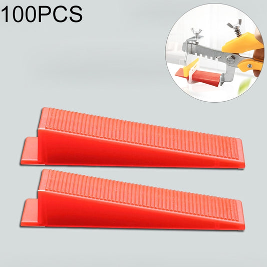 100 PCS Tile Floor Locator Insert Tile Leveler Wedge Leveling Machine for Plate Flattening System Aid Tool OG6480, Tile Floor Locator