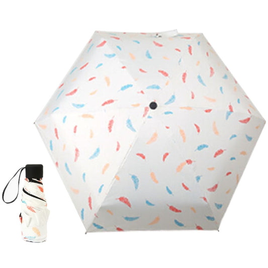 Women Waterproof Anti-UV, White Feather Pattern, Black Feather Pattern, Black Stripe Pattern, White Stripe Pattern