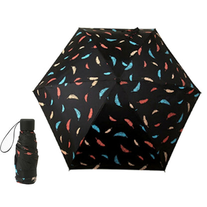 Women Waterproof Anti-UV, White Feather Pattern, Black Feather Pattern, Black Stripe Pattern, White Stripe Pattern