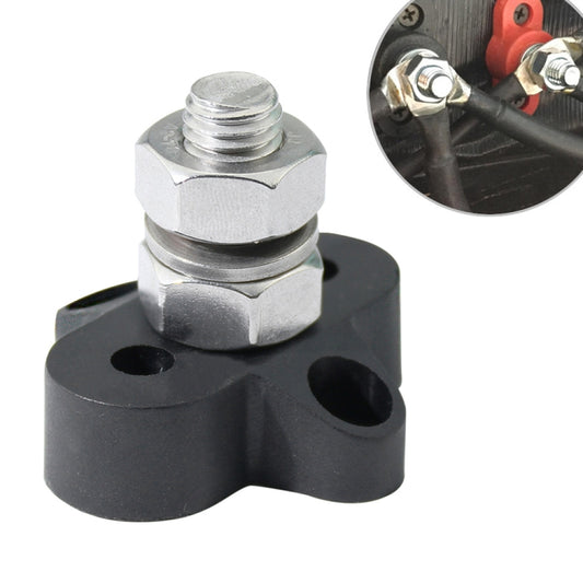 Single Heavy-Duty Terminal Studs Black  M10 Bus Bar for Car / RV / Boat, M10 Black