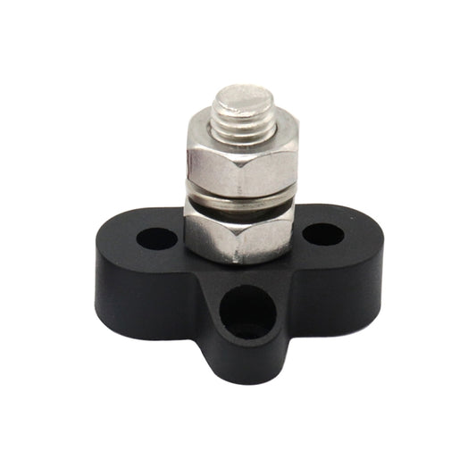 Single Heavy-Duty Terminal Studs Black  M10 Bus Bar for Car / RV / Boat, M10 Black