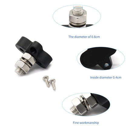 Single Heavy-Duty Terminal Studs Black  M10 Bus Bar for Car / RV / Boat, M10 Black