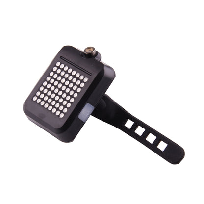 Bicycle Intelligent Wireless Control USB Rechargeable Turn Signal Light Bike Rear&#160;Brake Light with Laser & Mount Holder Strap, AQY-0100