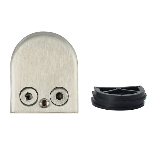 8-12mm Flat Bottom Matte Polished  201 Stainless Steel Fixed Clip Railing Glass Wood Layer Board Clamp Bracket, 8-12mm, Flat Bottom, 201 Stainless Steel