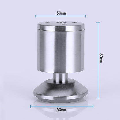 Stainless Steel Wire Drawing Thickened Column Sofa Furniture Cabinet Foot, Height: 80mm, 80mm