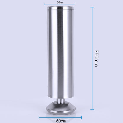 Stainless Steel Wire Drawing Thickened Column Sofa Furniture Cabinet Foot, Height: 350mm, 350mm