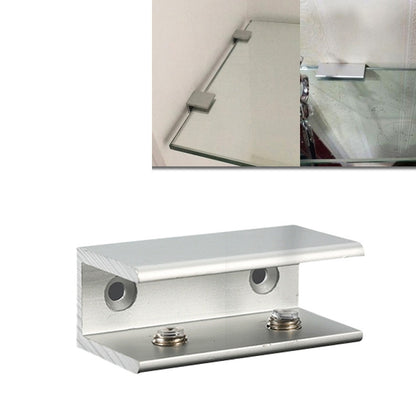 Double Hole Aluminum Alloy Glass Fixing Clip, L, 20mm, L, 20mm