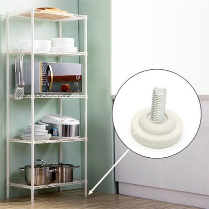 50 PCS Adjustable Foot Pad Furniture Screw Support Stub, M8x20, M8x20