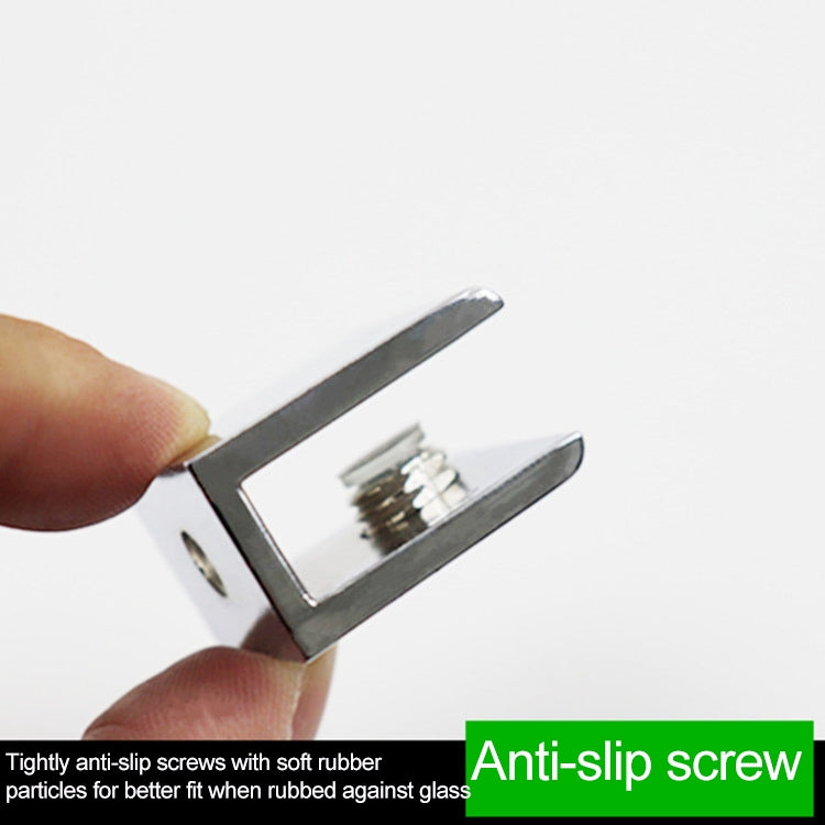 15 PCS Zinc Alloy Bright Fixed Bracket Connection 12mm Cylindrical Glass Fixing Clamp, 12mm Cylindrical