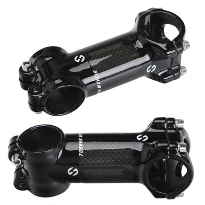 TOSEEK Road Mountain Bike Ultra-light Handlebar Stem Riser Faucet, Size: 17 Degree, 100mm (Gloss)
