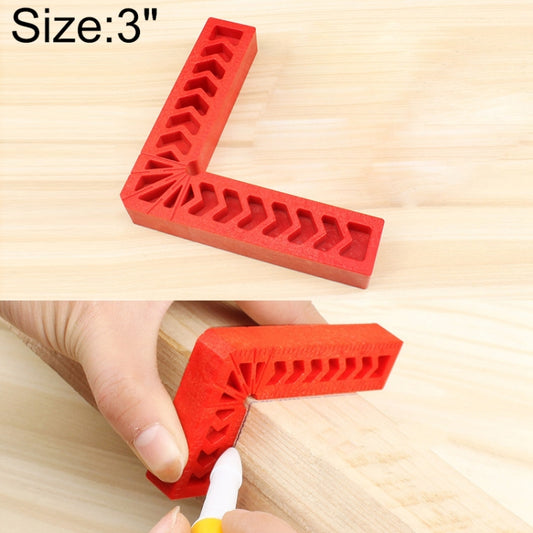 3 Inch Plastic 90 Degree Woodworking Auxiliary Positioner Square Ruler Fixing Tool, 3 Inch