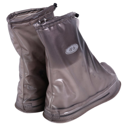 Fashion PVC Non-slip Waterproof Thick-soled Shoe Cover Size: S, Size: S