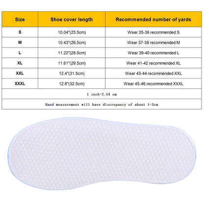 Fashion PVC Non-slip Waterproof Thick-soled Shoe Cover Size: S, Size: S