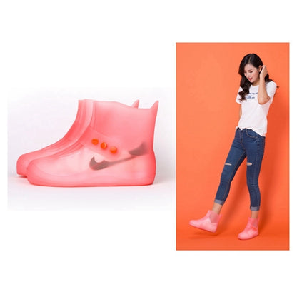 Fashion Integrated PVC Waterproof  Non-slip Shoe Cover with Thickened Soles Size: 38-39, Size: 38-39