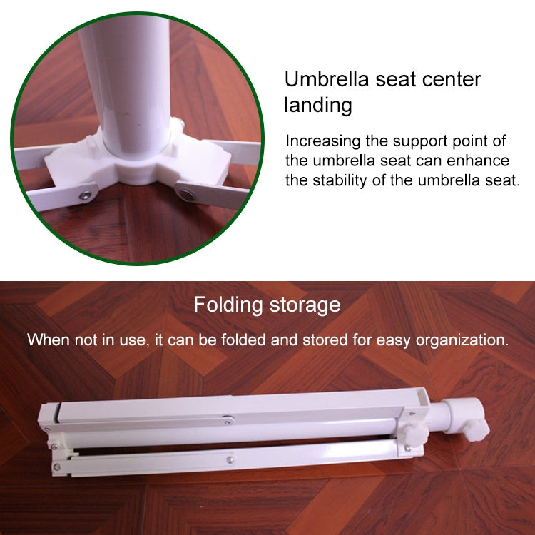 Outdoor Portable Fishing Umbrella Fixed Tripod Cross Folding Base, 45x8cm
