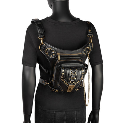 HG043 Retro One-shoulder Bag Cross-body Bag Waist Bag for Ladies, Size: 34 x 30cm, 34 x 30cm