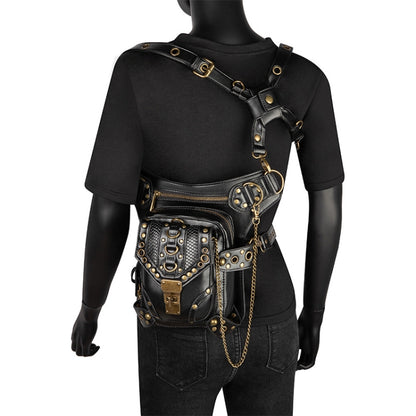 HG043 Retro One-shoulder Bag Cross-body Bag Waist Bag for Ladies, Size: 34 x 30cm, 34 x 30cm