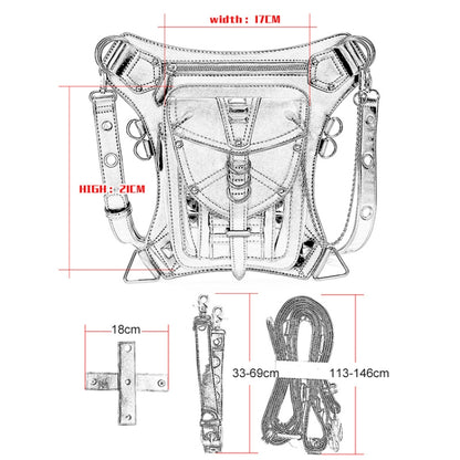 HG064 One-shoulder Bag Cross-body Bag Outdoor Mobile Phone Waist Bag for Ladies, About 21 x 17cm