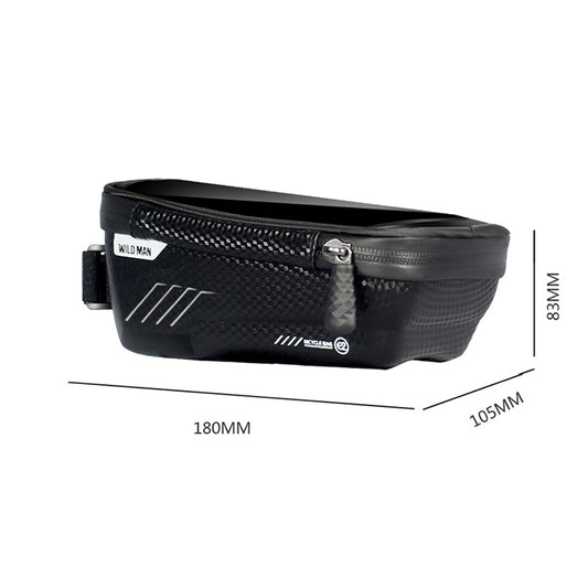 WILD MAN E2 Waterproof Front Bag MTB Mobile Phone Sets Bicycle Tube Bag Riding Accessories