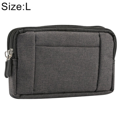 Sports Denim Universal Phone Bag Waist Bag for 5.5~6.3 inch Smartphones, Size: L, L