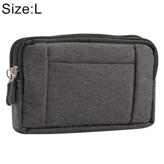 Sports Denim Universal Phone Bag Waist Bag for 5.5~6.3 inch Smartphones, Size: L, L